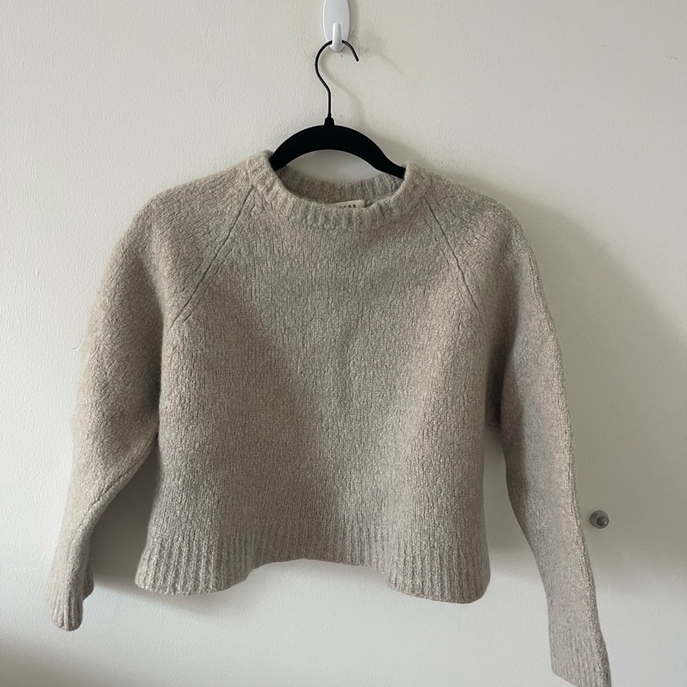 Cozy Cream Crew Neck Sweater
